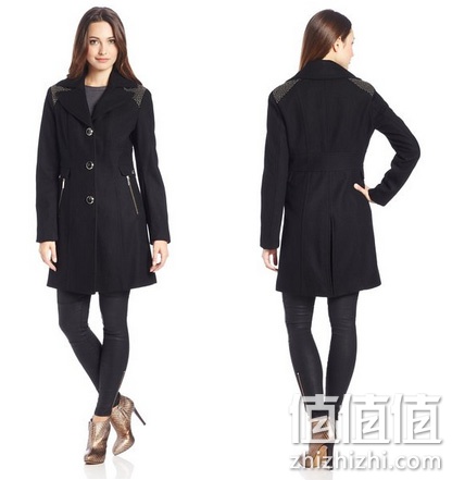 Kenneth Cole 凯尼斯•柯尔女士羊毛大衣