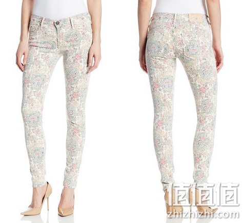 True Religion 真实信仰 Chrissy 女士修身印花牛仔裤