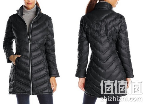 Calvin Klein 卡尔文•克莱恩 Chevron Packable 女士长款羽绒服
