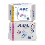 ABC日用纤薄棉柔卫生巾18片+ABC夜用纤薄柔棉卫生巾8片 健一网价格