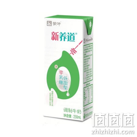 蒙牛新养道零乳糖低脂牛奶 250ml*12