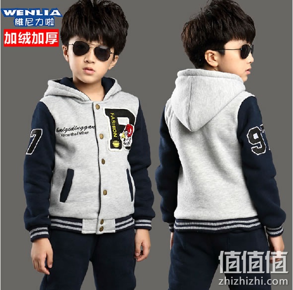维尼力啦2014新款韩版儿童套装棒球服