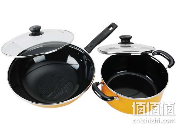 爱仕达TZ02CT 搪瓷锅具二件套