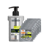欧莱雅（LOREAL） 男士控油调理液体洁面皂150ml+周全理肤露1.5ml单片*7 京东商城价格