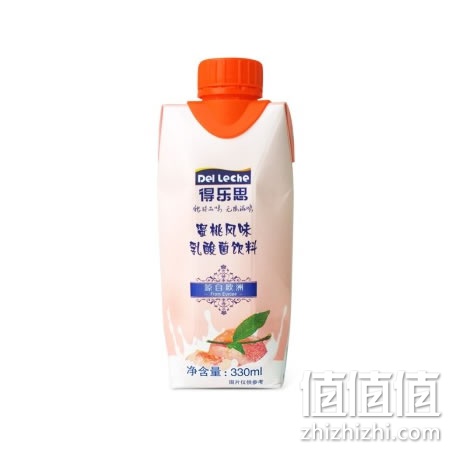 得乐思蜜桃风味乳酸菌饮料330ml*12