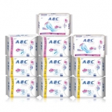 ABC 纤薄透气排湿棉柔卫生巾组合10包 京东商城价格