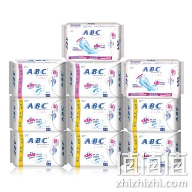 ABC纤薄透气排湿棉柔卫生巾