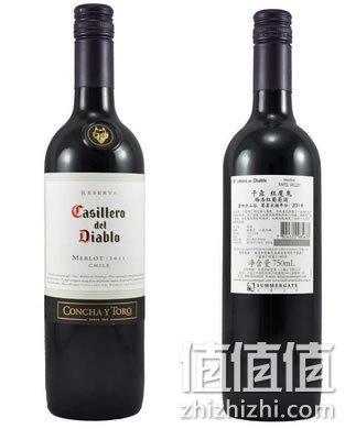 干露酒厂红魔鬼梅洛红葡萄酒750ml 