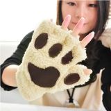 可爱卡通猫咪爪手套