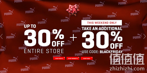 Puma全场30% Off