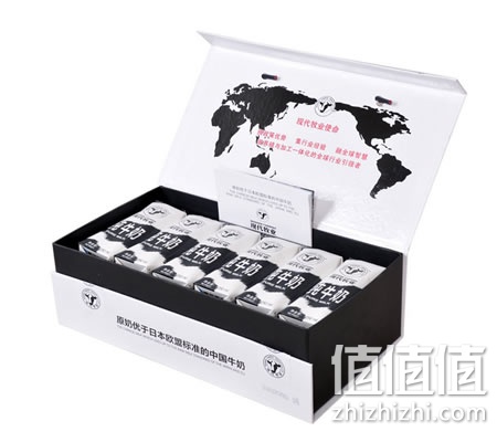 现代牧业纯牛奶尊贵礼盒250ml*12 