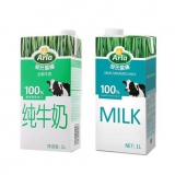 爱氏晨曦全脂1L+低脂牛奶1L 我买网华北站价格