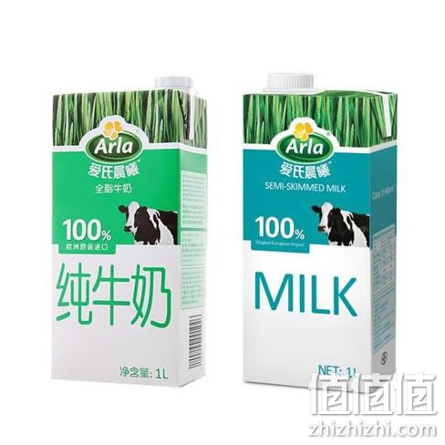 爱氏晨曦全脂&低脂牛奶