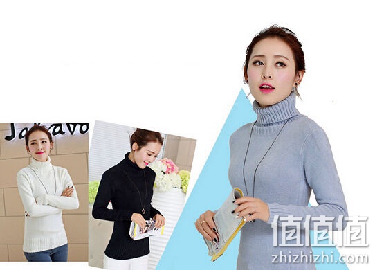 皇爵鹿秋冬加厚打底高领毛衣