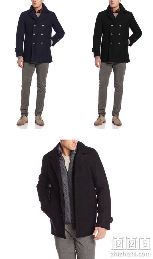 Tommy Hilfiger 汤米•希尔费格 Brady 男士双排扣羊毛大衣