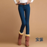想米 女士加绒加厚打底裤小脚铅笔裤