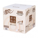 清风 原木纯品系列3层270段卷筒卫生纸*27卷 1号店价格