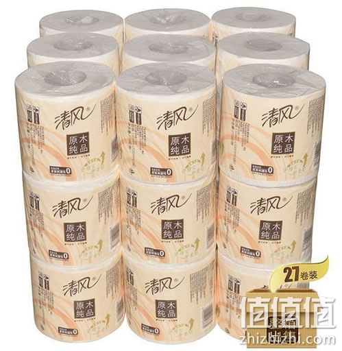 清风原木纯品卷纸