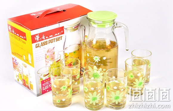 紫丁香大号美兰果汁壶7件套