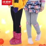北极绒 儿童高弹加裆打底裤