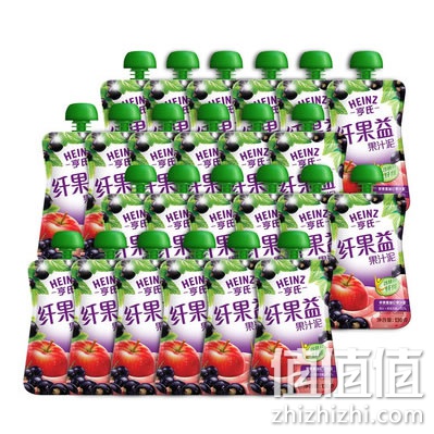 亨氏苹果黑加仑果汁泥