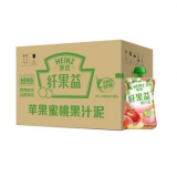 亨氏 纤果益 苹果蜜桃果汁泥 130g*24袋/箱 一号店价格