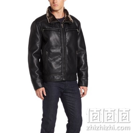 Calvin Klein Men's Faux Moto