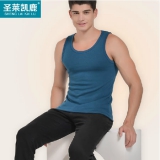 圣莱凯鹿 男士加绒加厚保暖背心