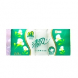 清风 马蹄莲 3层无芯卷纸 80克*10卷*2提 京东商城价格
