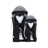 依灡裳品 男女修身连帽马甲背心