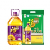 福临门 葵花籽油（5L+900ml）+东北优质大米 5kg 苏宁易购价格