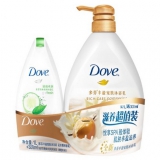 多芬 丰盈宠肤沐浴乳乳木果和香草1000ml+清透水润沐浴乳300ml 亚马逊中国价格