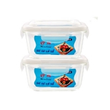 妙鲜 耐热玻璃保鲜盒 500ml*2个