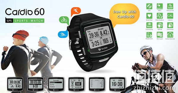 百锐腾Cardio 60E GPS运动腕表