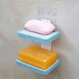 吸盘双层肥皂盒