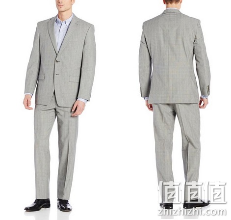 CK (卡尔文•克莱恩 Calvin Klein) 男款 Malik 4 全羊毛西装
