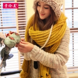 贵伦美 女士毛线保暖针织围脖
