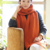 一叶星 女士针织长款围巾 200*30CM