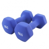 浸塑磨砂六角小哑铃 5KG
