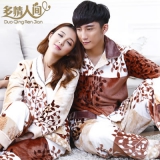 男女珊瑚绒卡通睡衣家居服