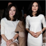 高圆圆同款 女士中长款九分袖打底连衣裙