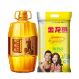 金龙鱼 优质东北大米5kg+胡姬花 古法小榨花生油4L 1号店价格