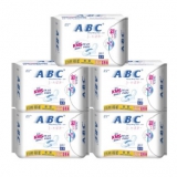 ABC 超极薄棉柔日用卫生巾 240mm*8片*5包 京东商城价格
