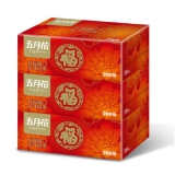 五月花 纯厚经典系列 2层盒装面纸200抽*3盒 喜庆装 1号店价格