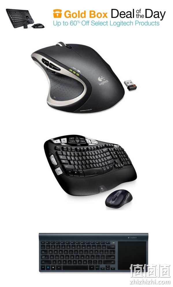 精选 Logitech 罗技鼠标、键盘等促销