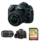 Nikon 尼康 D7000 单反相机（18-55mm镜头+55-300mm镜头）+摄影包及存储卡 美国 Amazon