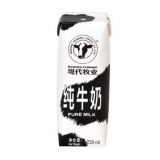 现代牧业纯牛奶250ml*12盒 苏宁易购价格