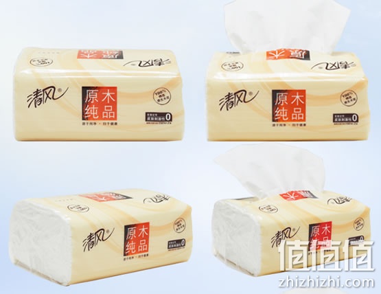 清风原木纯品系列抽纸