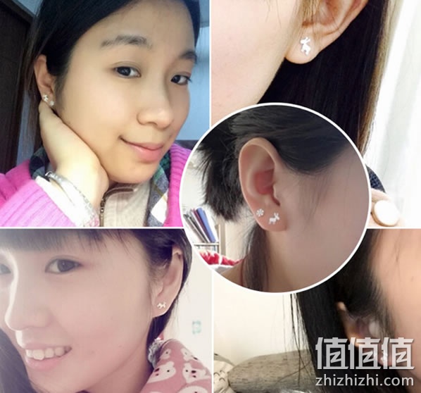 纯银耳钉