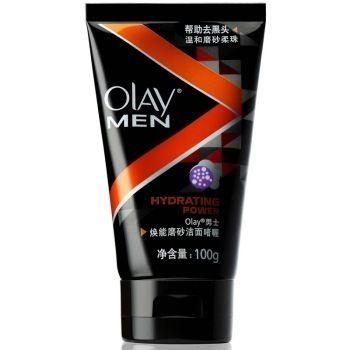 Olay 玉兰油 男士焕能磨砂洁面啫喱 100g 35元 赠4个48g